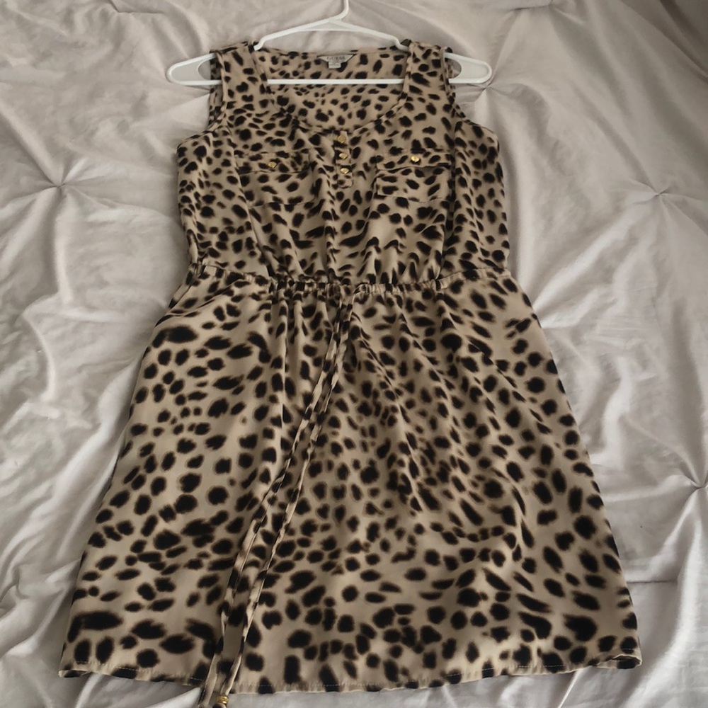 Beautiful animal print mini dress!